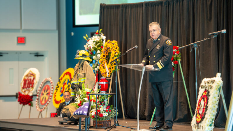 On Monday, April 8, 2024, the County of Los Angeles Fire Department (LACoFD) hosted a flag ceremony at Fire Station 52, in the City of Vernon, in memory of Fire Fighter Jonathan Van Oeffelen who passed away unexpectedly on March 24, 2024. The following day, Tuesday, April 9, a memorial service was held at Cottonwood Church in the City of Los Alamitos where hundreds gathered to support the Van Oeffelen family.