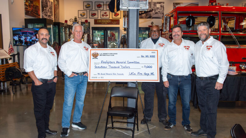 On Thursday, November 20, 2025, the Los Angeles County Fire Museum (Fire Museum) graciously hosted the Family Support Group (FSG) and the County of Los Angeles Fire Department (LACoFD) Fire Hogs Motorcycle Club (Fire Hogs) for a beautiful fall luncheon.