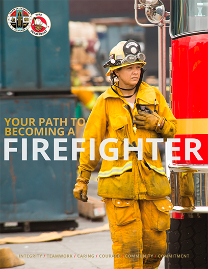 Image of the be a fire fighter PDF.