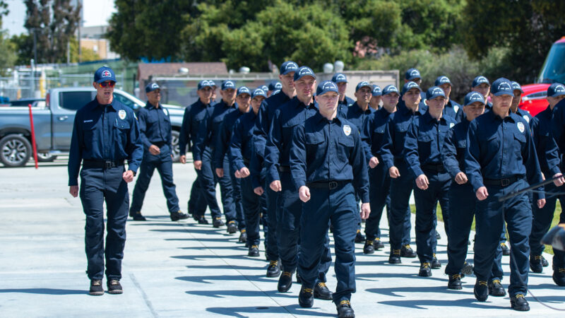 The Los Angeles County Fire Department (LACoFD) honored 32 Fire Suppression Aids (FSA) with a graduation ceremony on Friday, April 7, 2023, at Camp 2 in La Caada Flintridge for their successful completion of the FSA Academy.