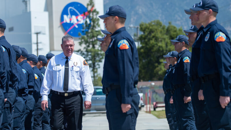 The Los Angeles County Fire Department (LACoFD) honored 32 Fire Suppression Aids (FSA) with a graduation ceremony on Friday, April 7, 2023, at Camp 2 in La Caada Flintridge for their successful completion of the FSA Academy.