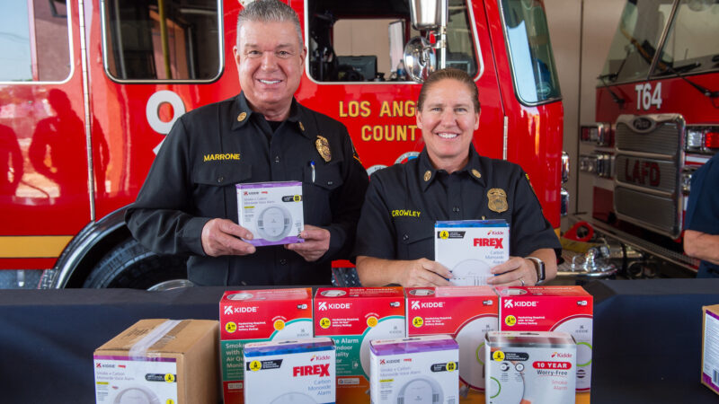 LACoFD and LAFD Partner with Kidde for Operation Save-A-Life