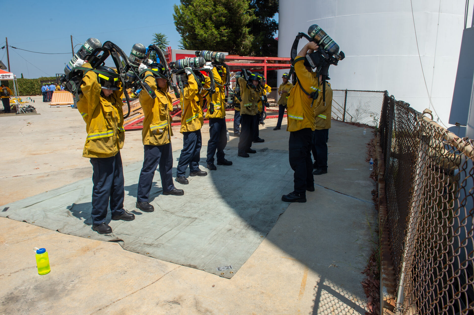 On the weekend of August 12-13, 2023, the County of Los Angeles Fire Department’s (LACoFD) Fire Explorer Program held a two-day Orientation for over 130 new Explorers at the Cecil R. Gehr Fire Combat Training Center.