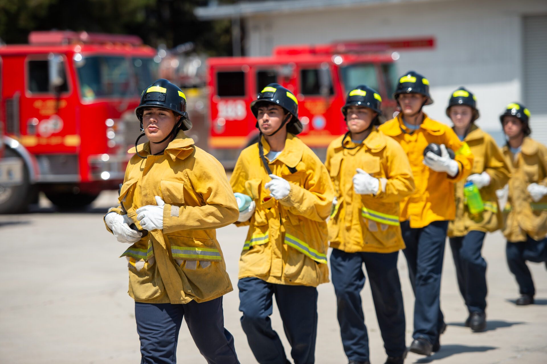 On the weekend of August 12-13, 2023, the County of Los Angeles Fire Department’s (LACoFD) Fire Explorer Program held a two-day Orientation for over 130 new Explorers at the Cecil R. Gehr Fire Combat Training Center.