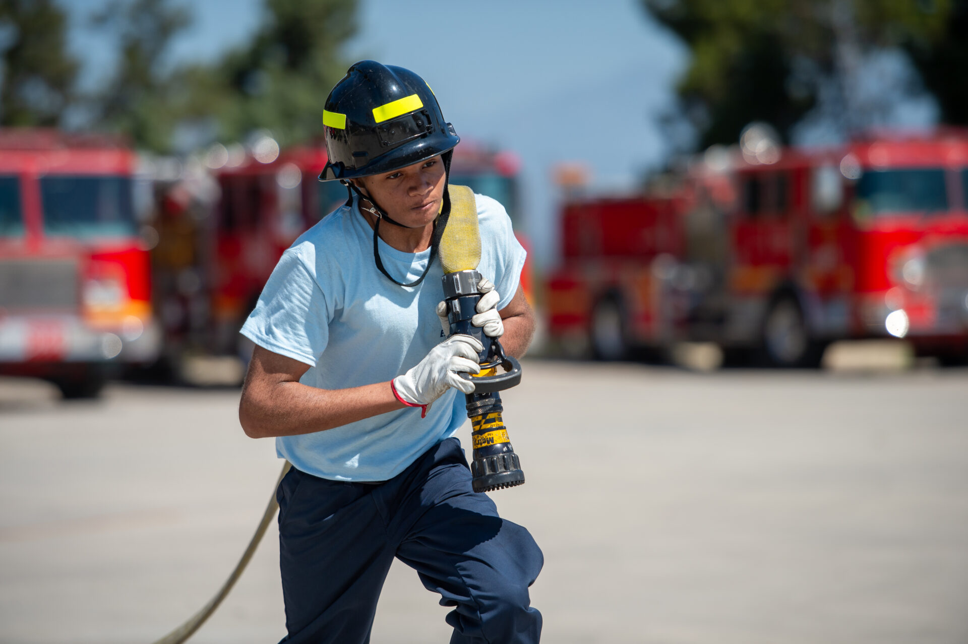 On the weekend of August 12-13, 2023, the County of Los Angeles Fire Department’s (LACoFD) Fire Explorer Program held a two-day Orientation for over 130 new Explorers at the Cecil R. Gehr Fire Combat Training Center.