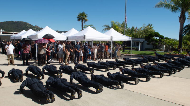 The County of Los Angeles Fire Department held a graduation ceremony for 33 Fire Suppression Aid (FSA) Class 89 on October 6, 2023, at Camp 8 in Malibu.