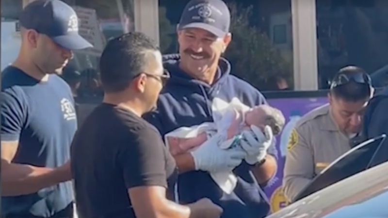 On Monday, October 2, 2023, County of Los Angeles Fire Department (LACoFD) 911 Communications Center received an emergency call of a women giving birth at a local gas station in Palmdale.