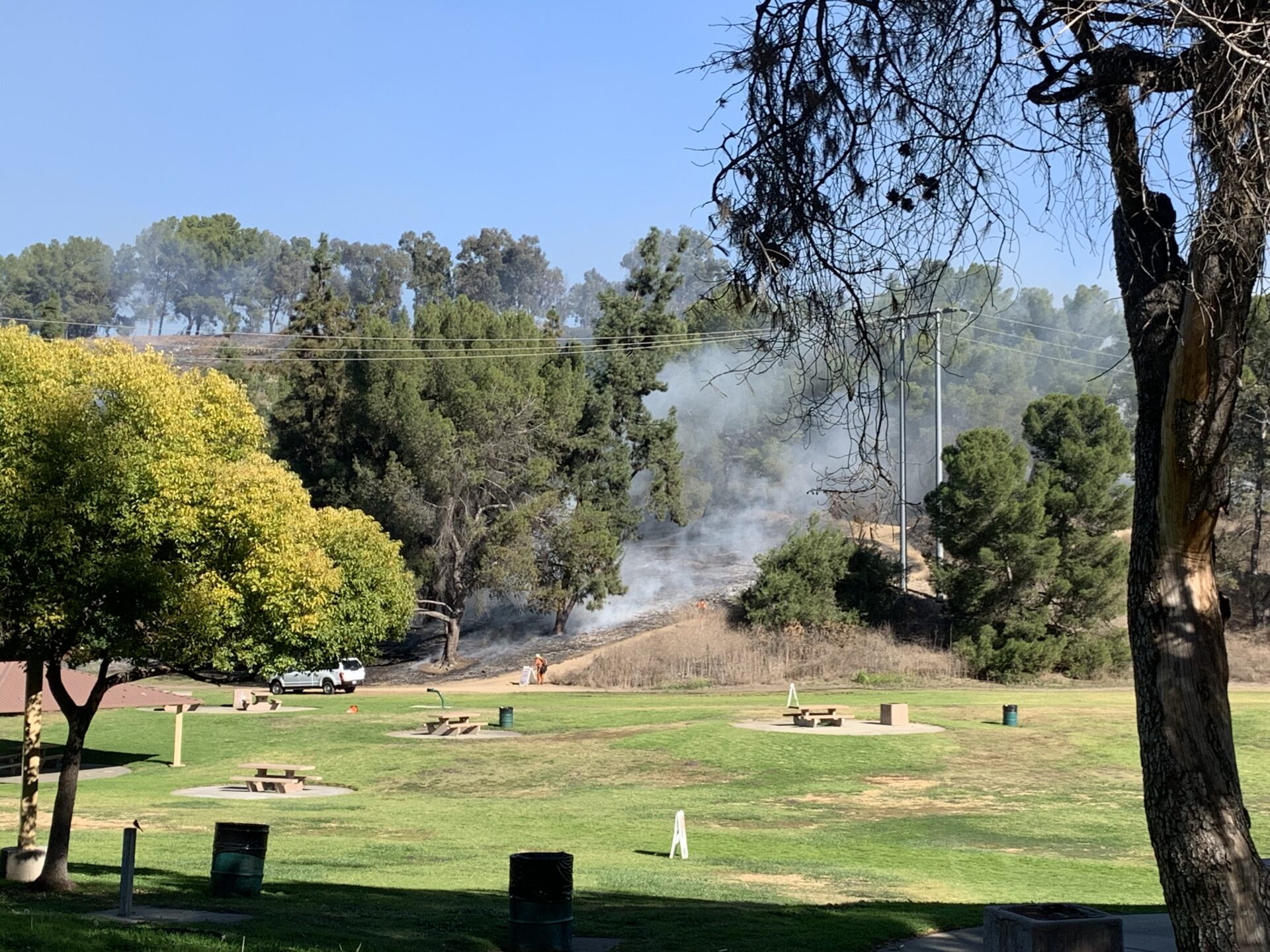 County of Los Angeles Fire Department (LACoFD) Division II firefighters and Camps Section personnel conducted a two-day prescribed burn event that commenced on Tuesday, November 14, through Wednesday, November 15, 2023, at Frank G. Bonelli Regional Park in San Dimas.