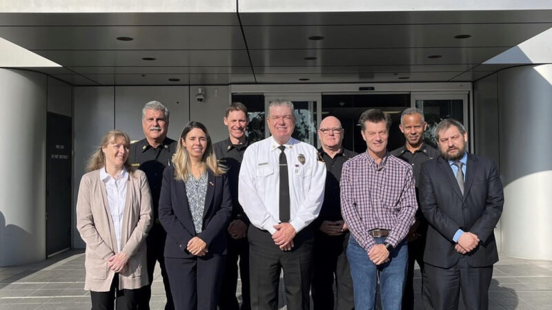 On Friday, December 15, 2023, County of Los Angeles Fire Department (LACoFD) Fire Chief Anthony C. Marrone, Deputy Fire Chief Nicholas Duvally, Acting Deputy Fire Chief Mike Inman, Acting Assistant Fire Chief Nicholas Berkuta, and Battalion Chief Chad Sourbeer welcomed and met with members of the Belgium Delegation: