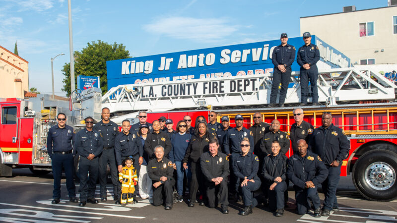 The County of Los Angeles Fire Department (LACoFD) joined the community, County of Los Angeles Second District Supervisor Holly J. Mitchell, public safety partners, and leaders from across the County and state of California to celebrate the life and legacy of Dr. Martin Luther King Jr., at the 39th Annual Kingdom Day Parade in Los Angeles.