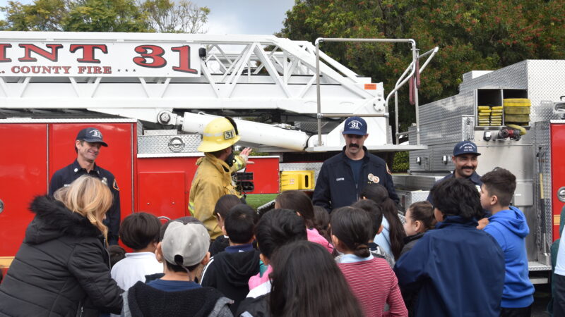 The County of Los Angeles Fire Department’s (LACoFD) Office of Diversity, Equity, and Inclusion (ODEI), Communications Section, and Fire Station 31 team members participated in the Los Cerritos Elementary School Career Day in Paramount on Wednesday, January 24, 2024.