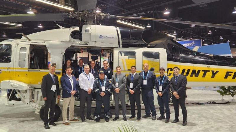 For three days, February 26, to February 29, 2024, the County of Los Angeles Fire Department’s (LACoFD) Air Operations Section attended the 2024 Helicopter Association International Heli-Expo at the Anaheim Convention Center.