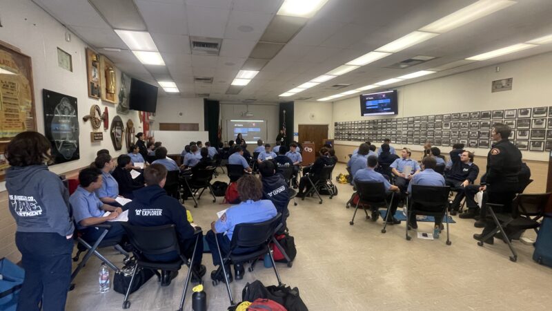 The County of Los Angeles Fire Department congratulates 86 Explorers for successfully completing the Cardiopulmonary Resuscitation (CPR) training held at the LACoFD headquarters.