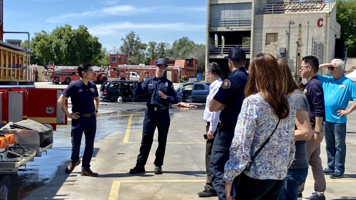 On Wednesday April 17, Division 8 hosted City of Diamond Bar Council Members for a tour of the East County Training Center which is adjacent to the City of Diamond Bar.