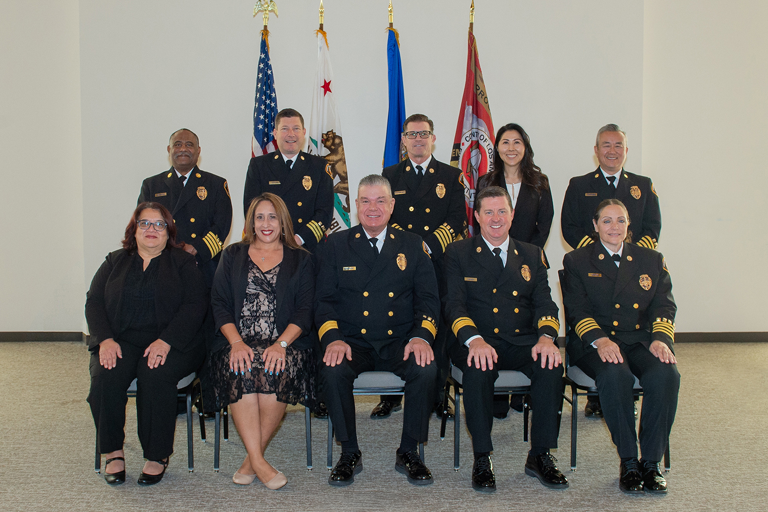 The County of Los Angeles Fire Department (LACoFD) held a promotional ceremony on Thursday, October 24, 2024, at the Canyon Country Community Center in Santa Clarita to congratulate newly promoted Department personnel.