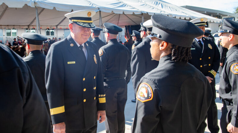 On Friday, February 28, 2025, the County of Los Angeles Fire Department (LACoFD) hosted a graduation ceremony for Recruit Class 175 to congratulate its newest class of firefighter trainees, at the Cecil R. Gehr Memorial Combat Training Center at Department Headquarters in unincorporated East Los Angeles.