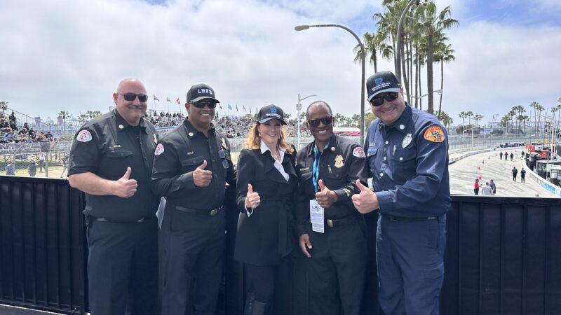 From Friday, April 11, to Sunday, April 13, 2025, INDYCAR honored first responders who courageously battled the January community conflagrations during the 50th Acura Grand Prix held in the City of Long Beach.