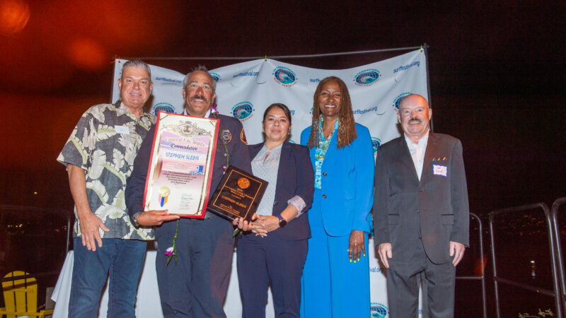 The County of Los Angeles Fire Department’s (LACoFD) Lifeguard Division recognized Lifeguard Division team members, public safety and Los Angeles County partners, and retirees at the annual Lifeguard Medal of Valor Ceremony. for their extraordinary acts of bravery and outstanding service.