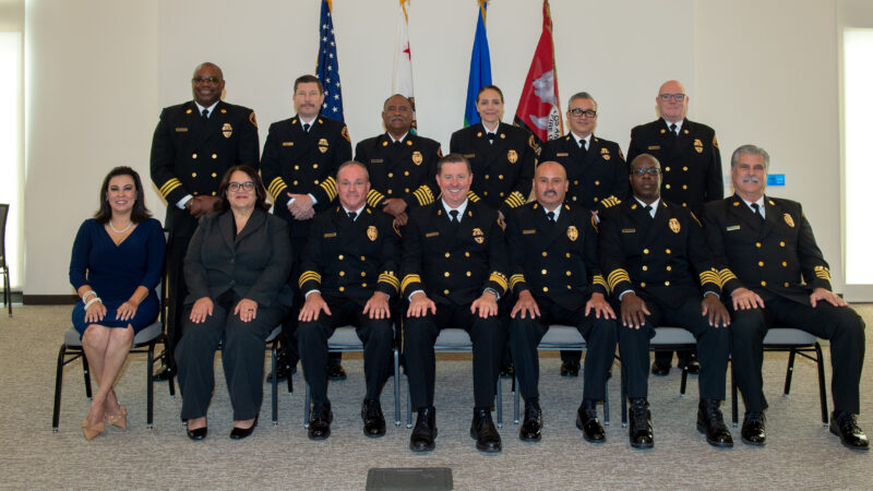 On Thursday, August 28, 2025, the County of Los Angeles Fire Department (LACoFD) Executive team held a promotional ceremony at the Canyon County Community Center in Santa Clarita.