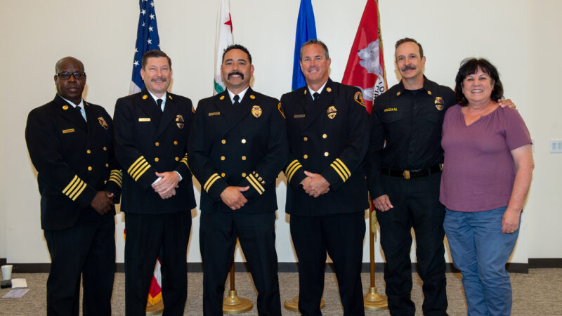 On Thursday, August 28, 2025, the County of Los Angeles Fire Department (LACoFD) Executive team held a promotional ceremony at the Canyon County Community Center in Santa Clarita.