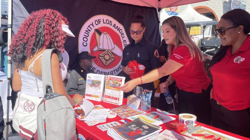 On Saturday, October 18, 2025, the County of Los Angeles Fire Department’s (LACoFD) Office of Diversity, Equity, and Inclusion was joined by the Lifeguard, Forestry, and Communications Divisions as well as the Stentorians of Los Angeles County at the 20th Annual Taste of Soul Family Festival.