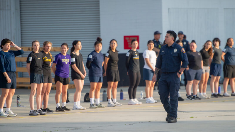 The County of Los Angeles Fire Department (LACoFD), in collaboration with the Women’s Fire League, hosted the first day of the 10th Annual Women’s Fire Prep Academy (WFPA) at the Cecil R. Gehr Memorial Combat Training Center in unincorporated East Los Angeles.