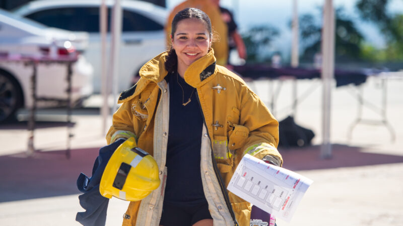 The County of Los Angeles Fire Department (LACoFD), in collaboration with the Women’s Fire League, hosted the first day of the 10th Annual Women’s Fire Prep Academy (WFPA) at the Cecil R. Gehr Memorial Combat Training Center in unincorporated East Los Angeles.